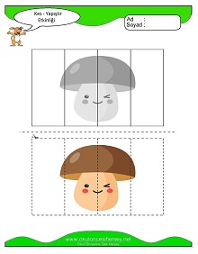 Kes Yapıştır Çalışma Sayfaları